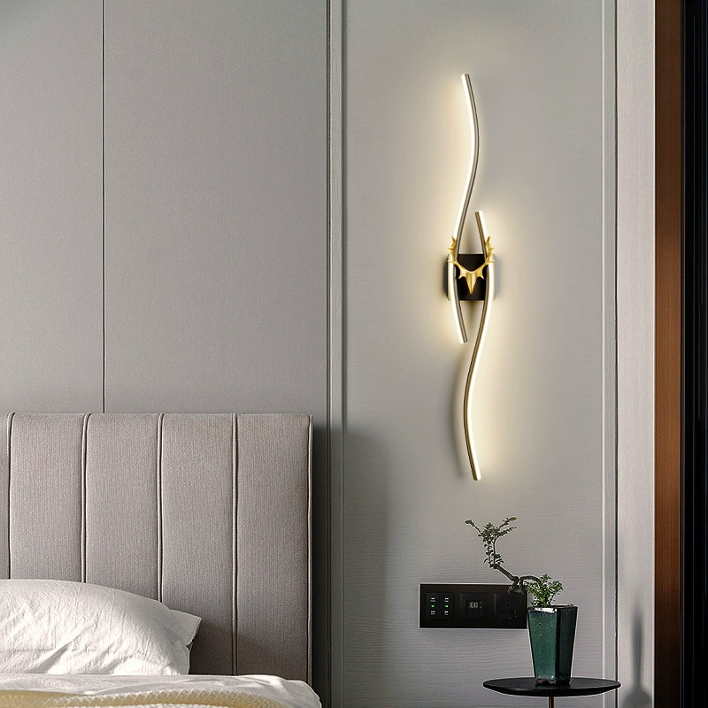 $68 Creative long strip light luxury wall lamp