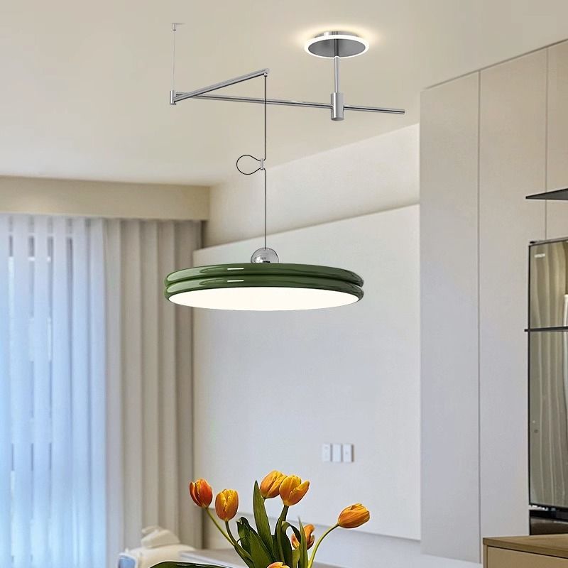 $155 Chalk PMMA Shade LED Light Ceiling Light with Symmetrical Design, 3 Color Temperature, and Cord Mount